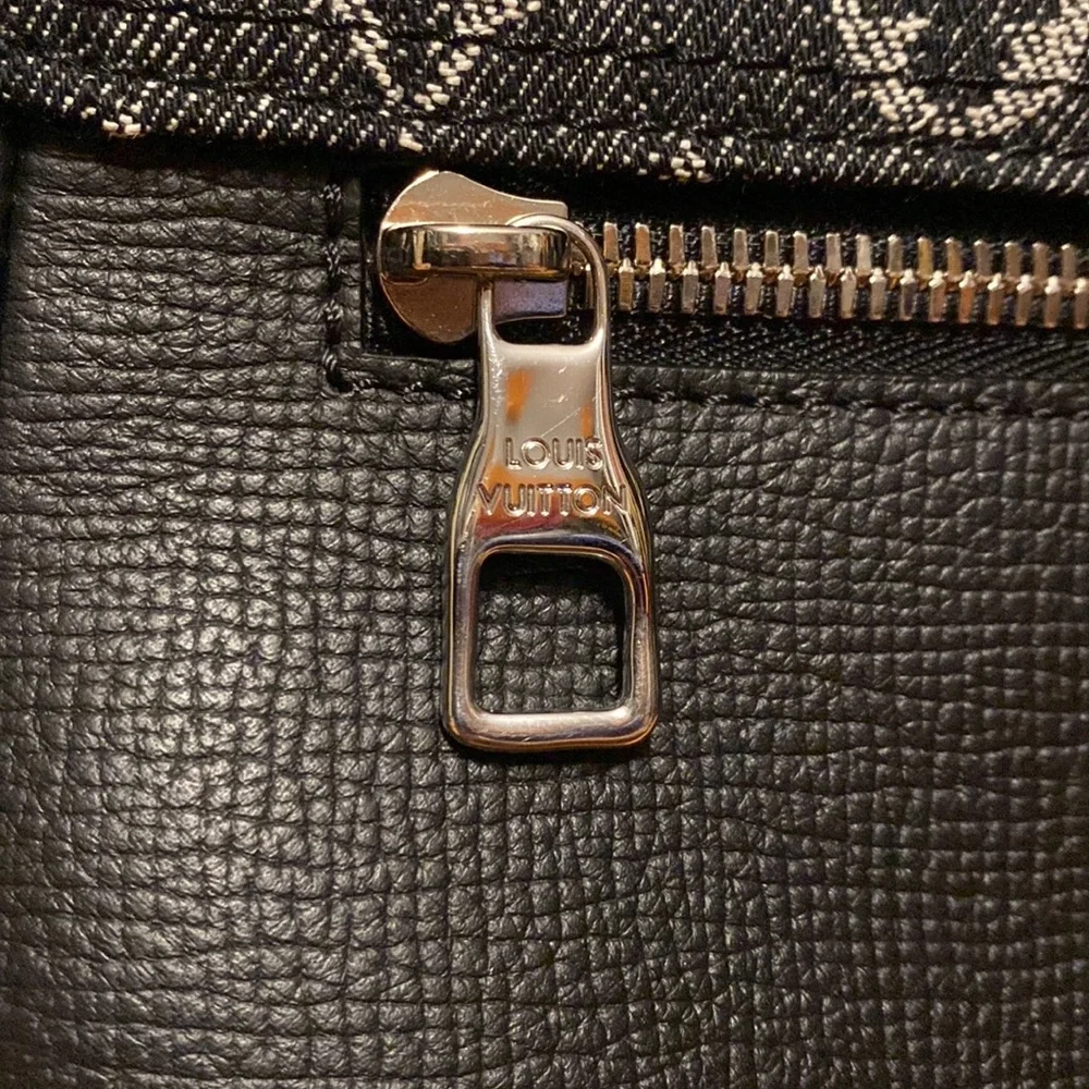 Louis Vuitton Nigo Besace Tokyo Leather Denim Mixed Messenger Bag